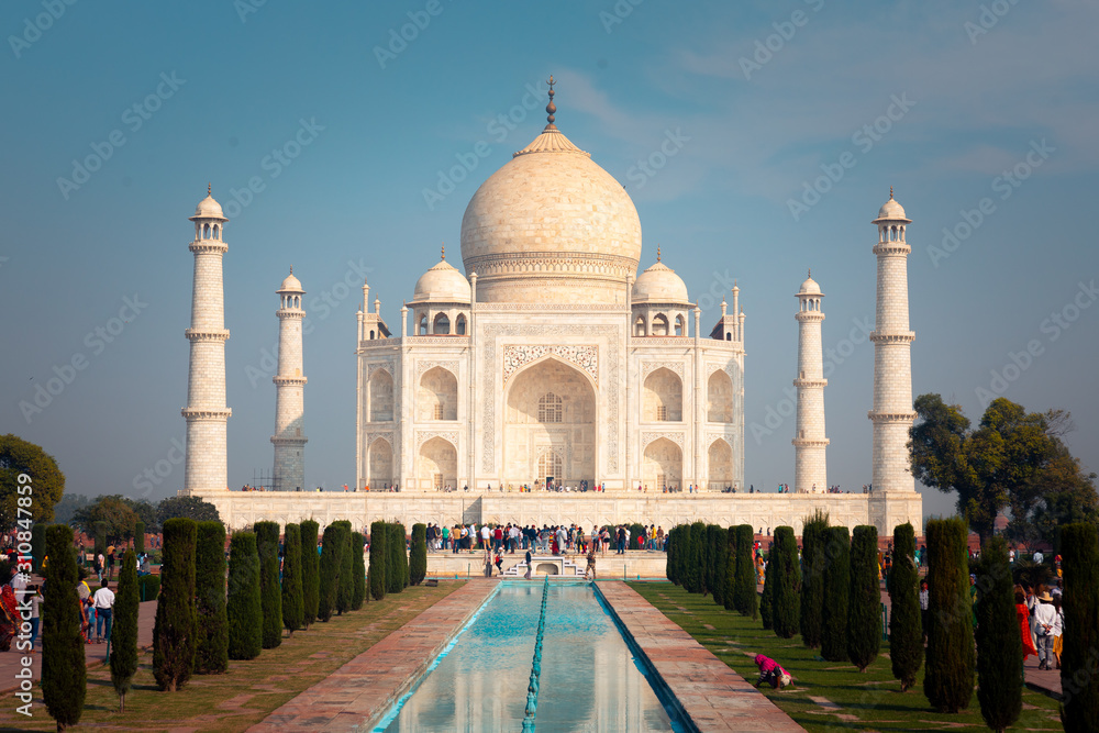 Taj Mahal monument in Agra, India.
