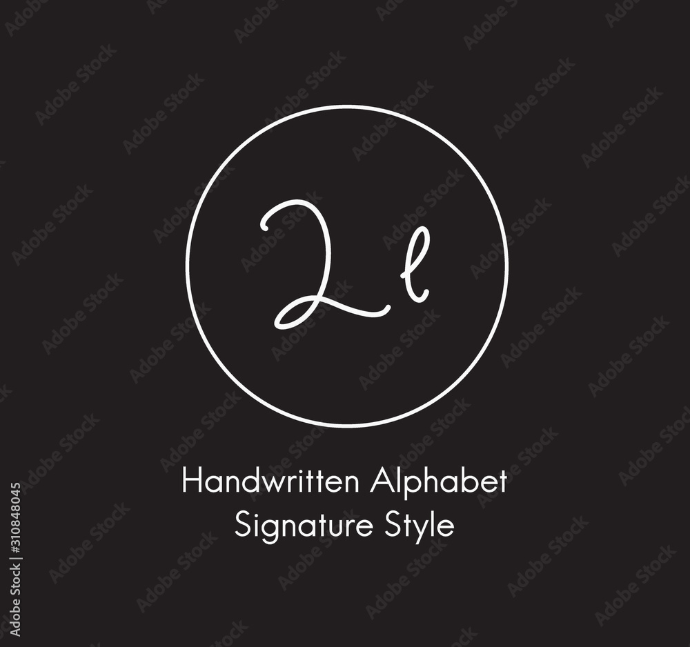 Signature Alphabet Letter Handwritten Calligraphy Signature Alphabet Letter Handwritten Calligraphy