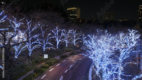 六本木・東京ミッドタウンのイルミネーション　クリスマスシーズン