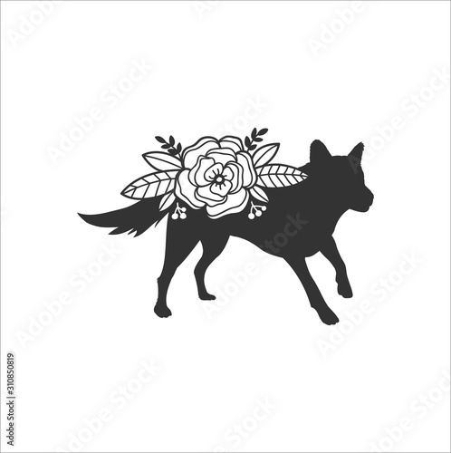 Beautiful animal cut file with floral