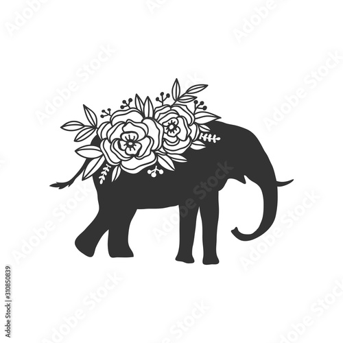 Beautiful animal cut file with floral