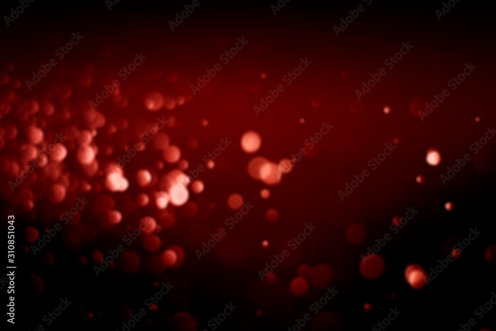 Red lava bokeh background with copy space The hottest color in 2020