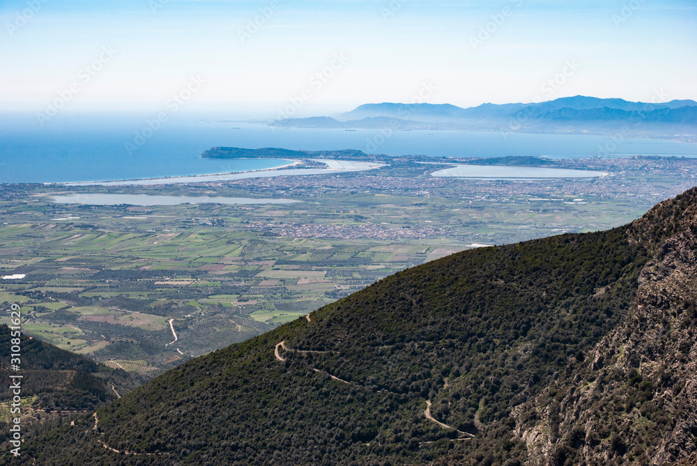 Panorama del golfo di Cagliari