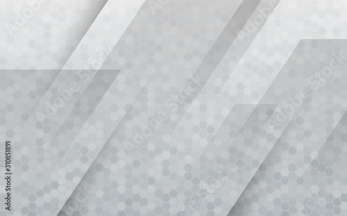 White modern geometric background with transparency abstract textured layer.