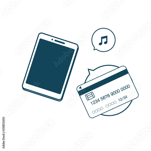 スマホの中にクレジットカード登録