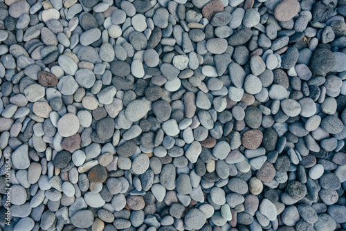 boulder pebble beach Stones background Seamless Tileable Texture photo