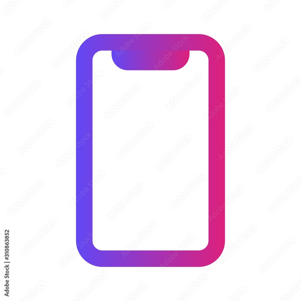 Glyph Gradient Cell icon isolated on background Glyph Gradient Cell icon isolated on background