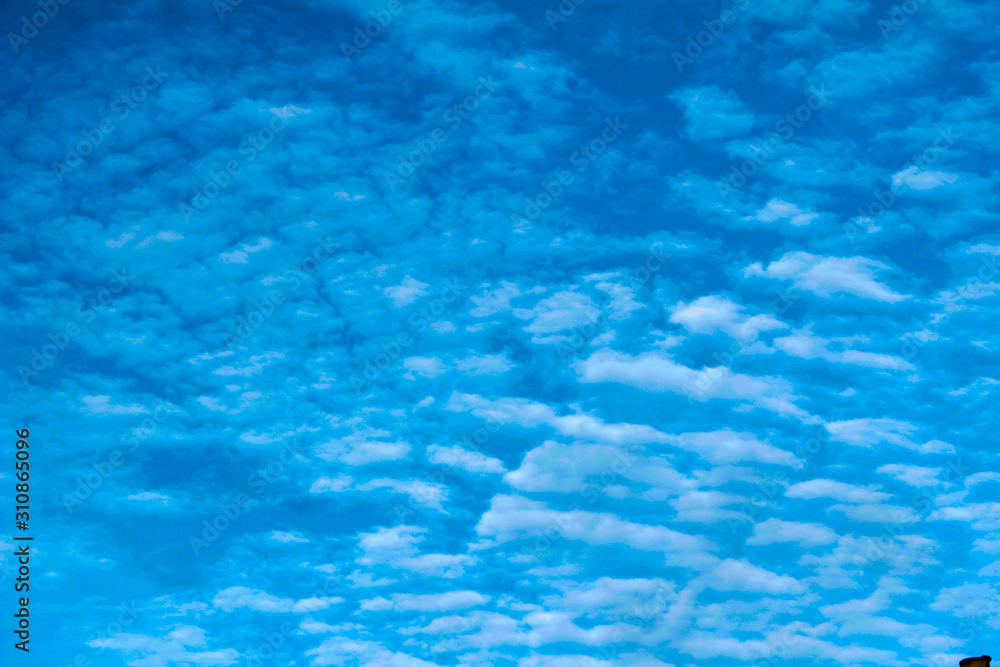 Blue morning sky with white clouds white clouds on blue sky Blue morning sky with white clouds white clouds on blue sky