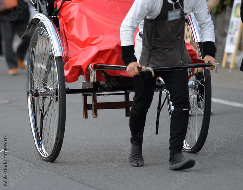 Quadro su tela 人力車