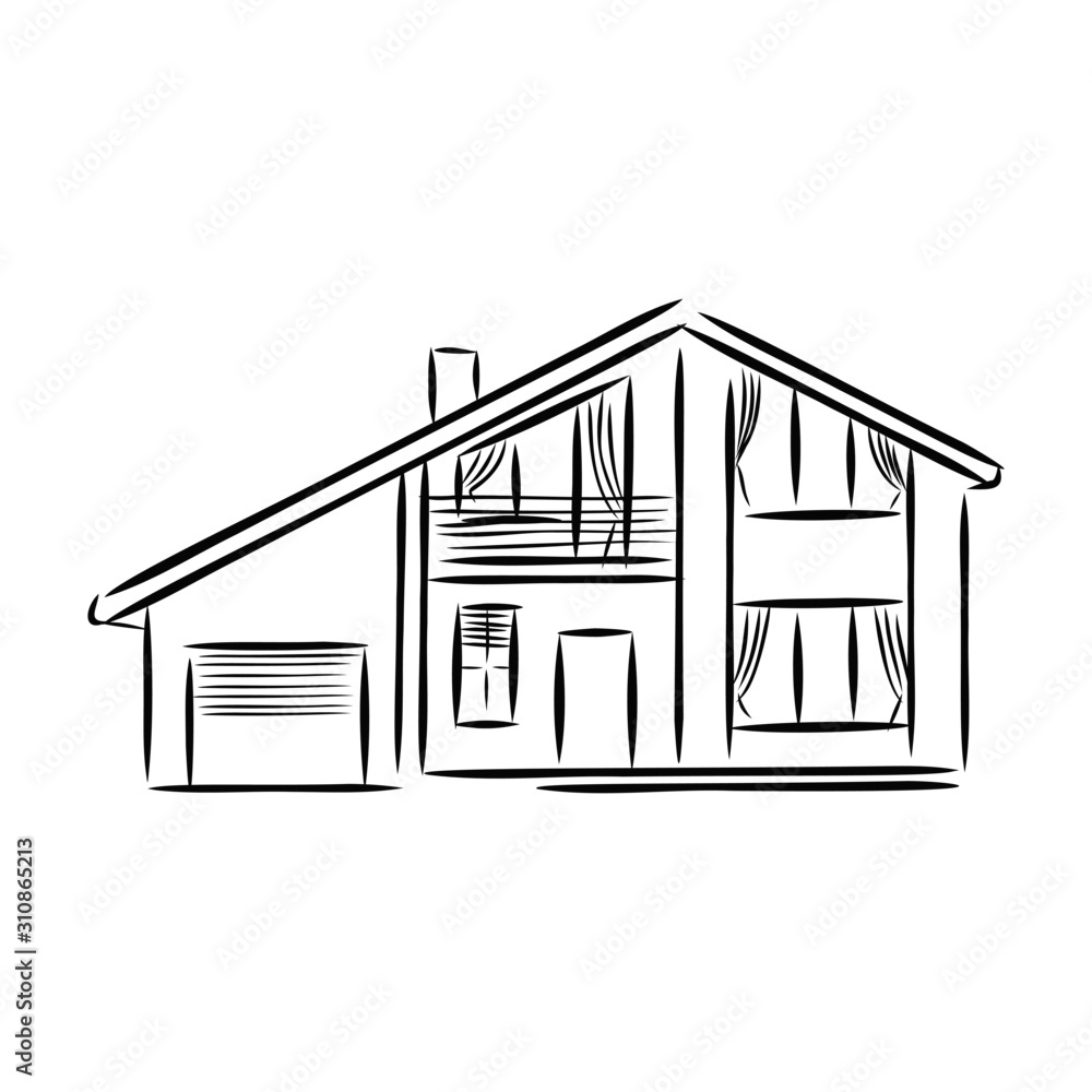 house isolated on white background house isolated on white background