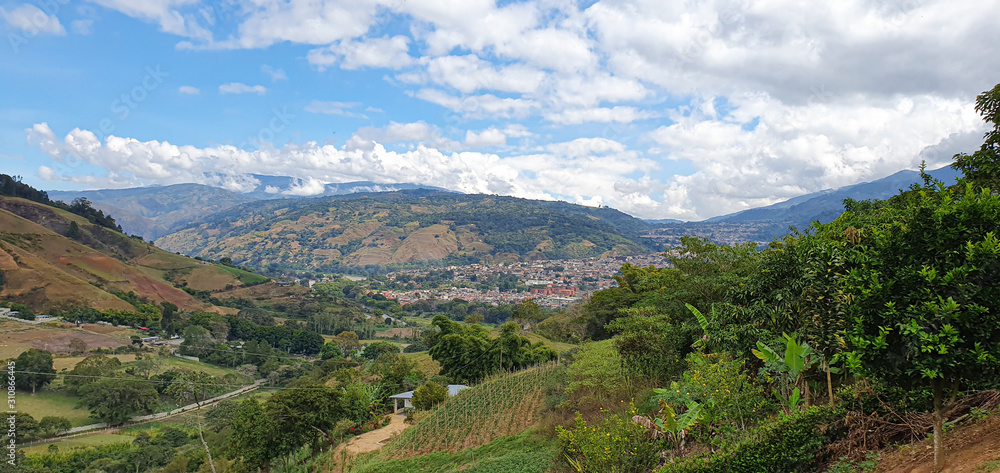 View of Bocono city Trujillo, State. Venezuela