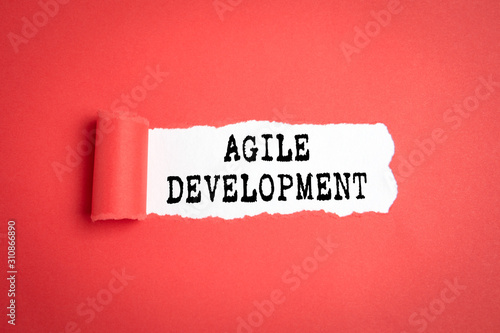 Agile Development. Business, Skills, Leader and Success concept