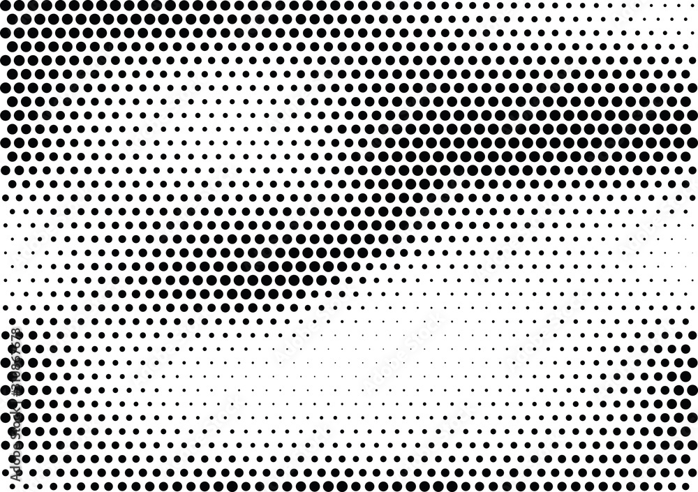 Abstract halftone dotted background. Futuristic grunge pattern, dot, circles.  Vector modern optical pop art texture for posters, sites, business cards, cover, labels mockup, vintage stickers layout.