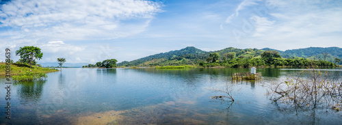 Panoramic view of Barinas dam. Barinas State, Venezuela