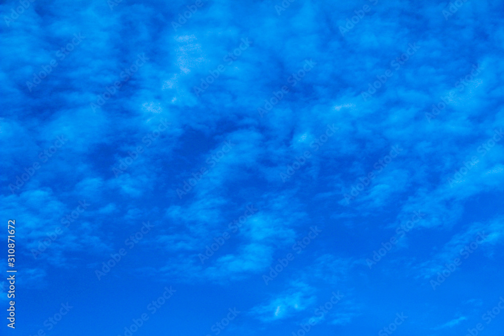 Blue morning sky with white clouds white clouds on blue sky Blue morning sky with white clouds white clouds on blue sky