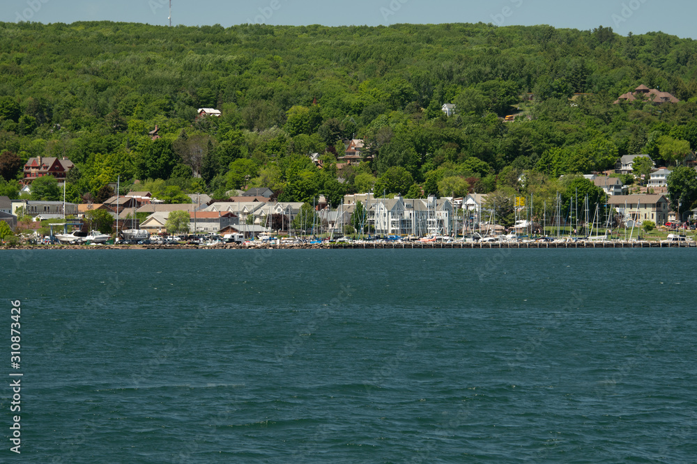 View of Bayfield Wisconsin from the water