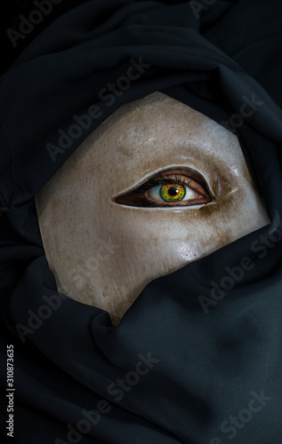 Somebody behind the white mask