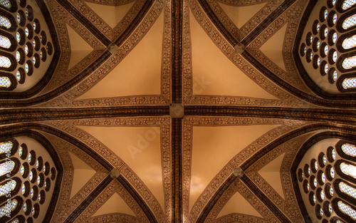 geometric ceiling with decoration