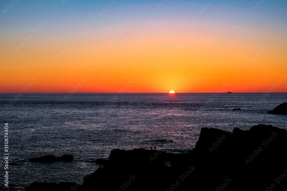 本州最南端 串本町 潮岬からの夕陽