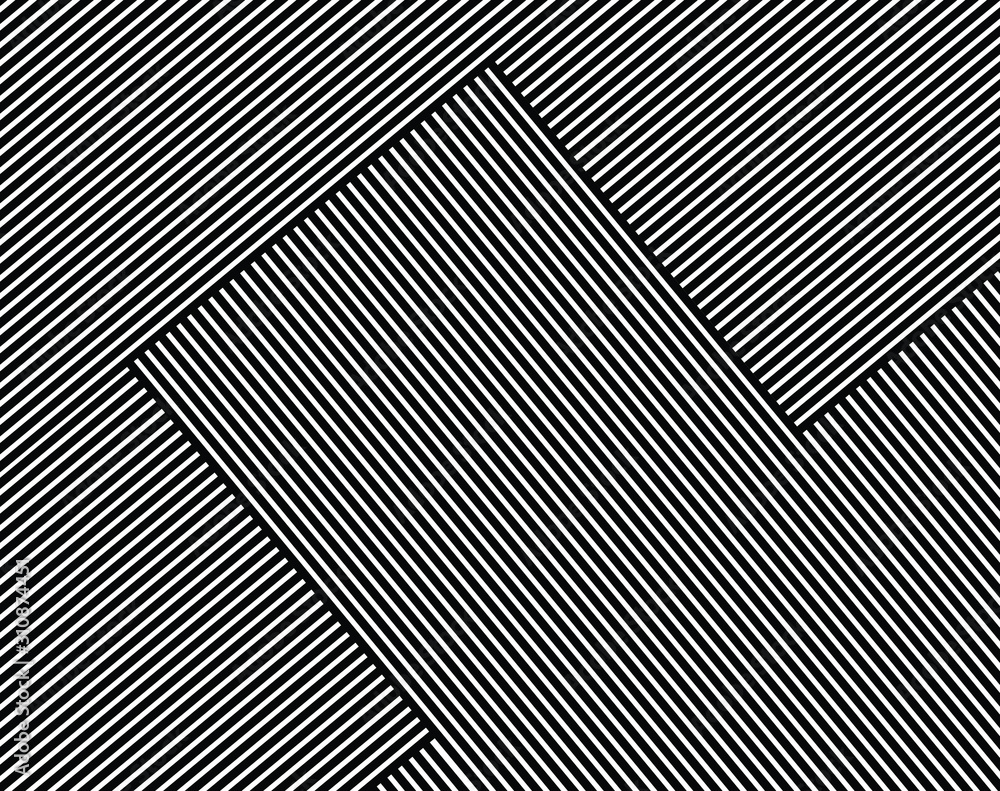 Digital image with a psychedelic stripes Wave design black and white. Optical art background. Texture with wavy, curves lines. Vector illustration Digital image with a psychedelic stripes Wave design black and white. Optical art background. Texture with wavy, curves lines. Vector illustration
