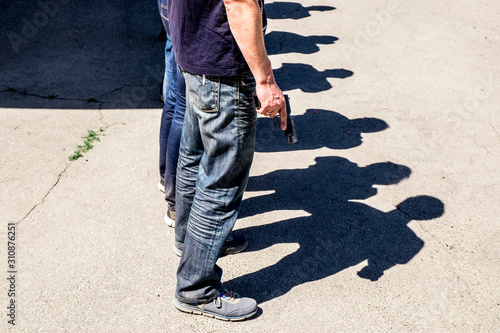 People are training with handguns