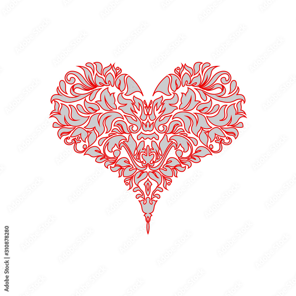 Poker playing card suit Hearts design shape single icon. Hearts suit deck of playing card used for ace in Las Vegas royal casino. Single icon pattern isolated on white. Ornament drawing pic for tattoo Poker playing card suit Hearts design shape single icon. Hearts suit deck of playing card used for ace in Las Vegas royal casino. Single icon pattern isolated on white. Ornament drawing pic for tattoo