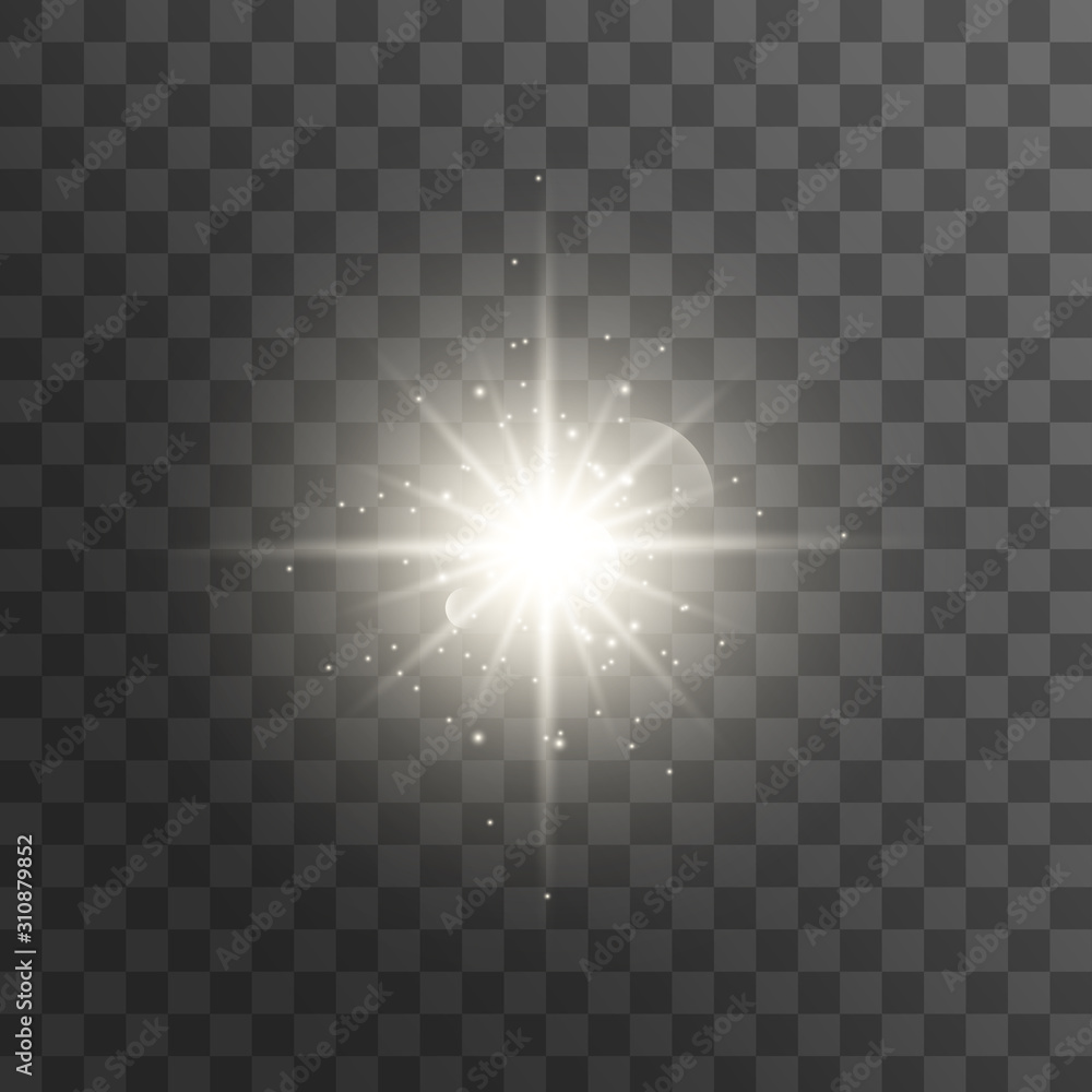 Light effect glow. Bright Star. Light effect glow. Bright Star.