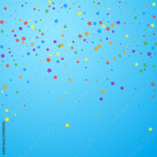 Festive confetti. Celebration stars. Joyous stars 