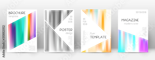 Flyer layout. Triangle splendid template for Broch
