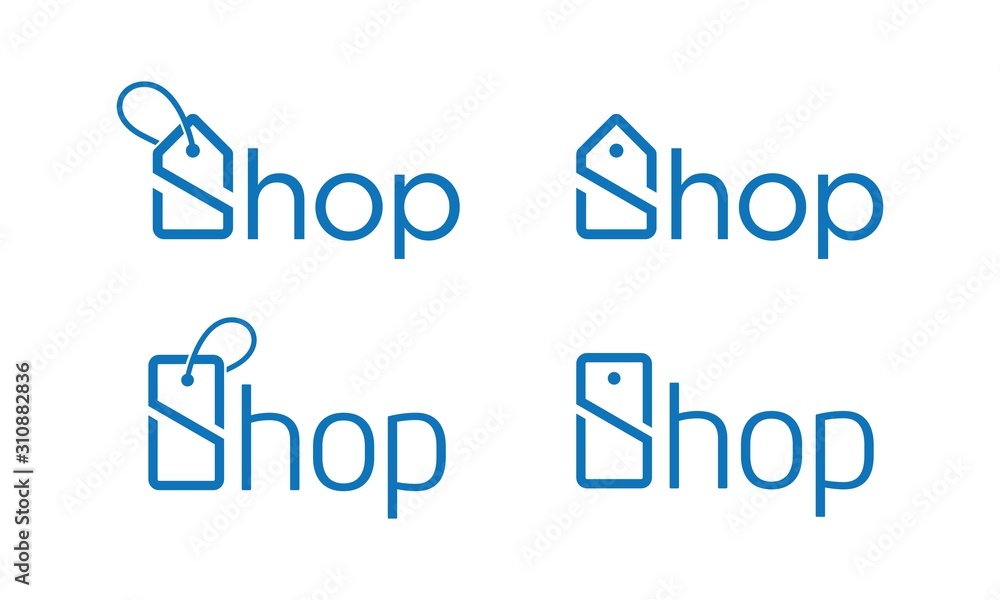 Creative shop for logo design concept