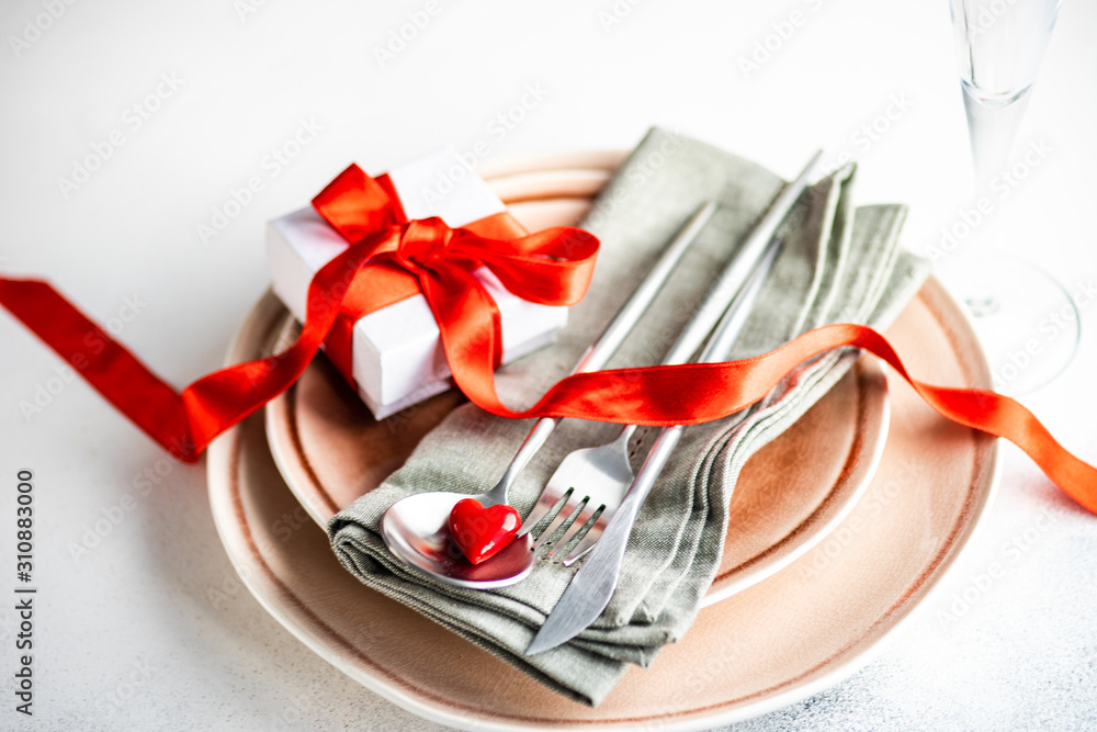 Valentine Day holiday card concept