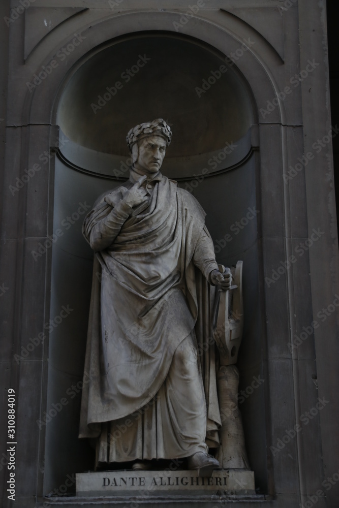 Sculpture in the old town of Florence Sculpture in the old town of Florence