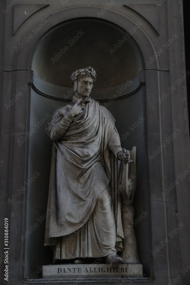 Sculpture in the old town of Florence