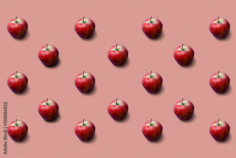 Apples pattern on soft background. Fresh. Nature. Apples pattern on soft background. Fresh. Nature.
