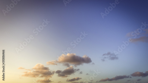 Blue sky and white clouds