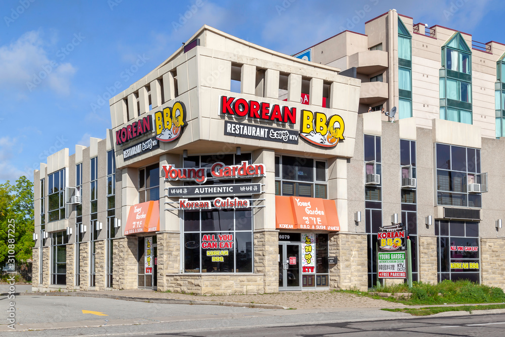 Niagara Falls, Ontario, Canada September 3, 2019 Young Garden Korean