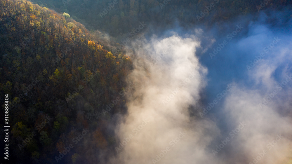 Herbst auf der Schwäbischen Alb - Luftbild