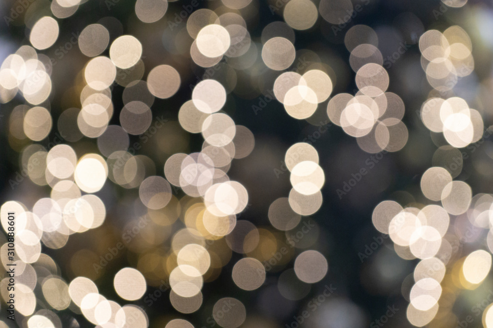 Abstract Christmas and New Year background with blur bokeh effect, holiday  backdrop. Glitter rainbow Christmas festive lights Stock Photo | Adobe Stock
