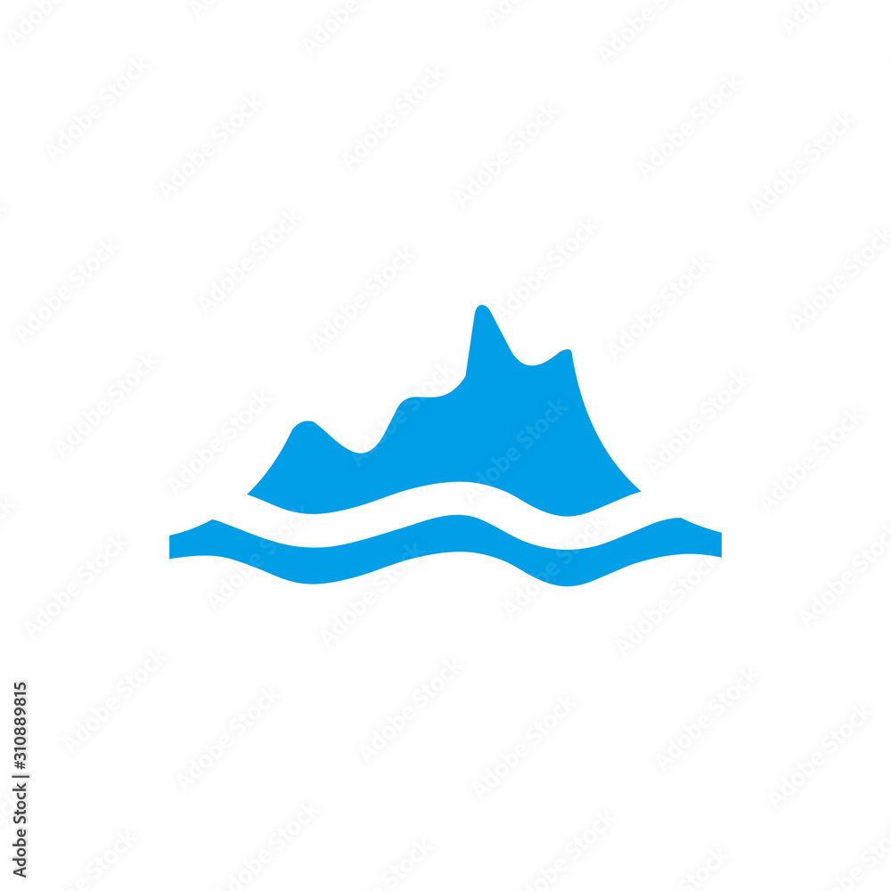 Iceberg logo design illustration vector template Iceberg logo design illustration vector template