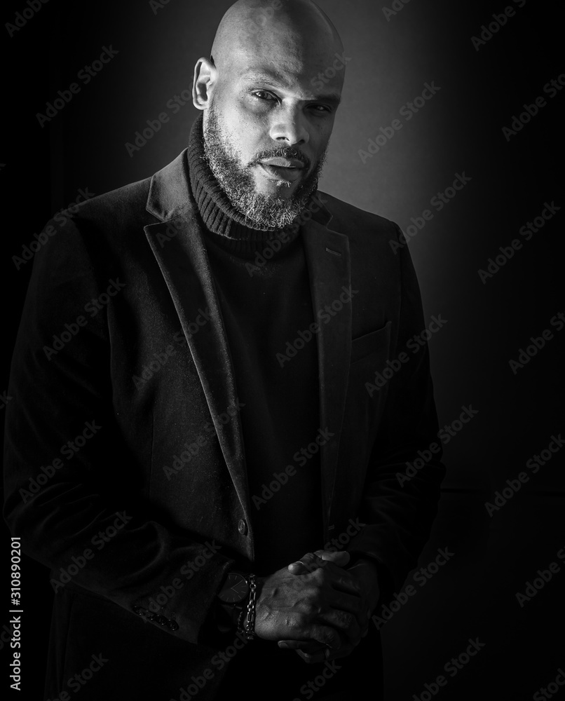 Fototapeta premium Portrait of business man in a suit