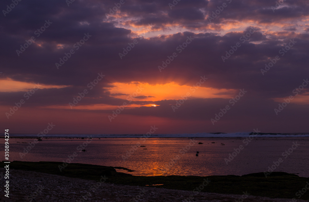 Tropical sunset in Bali Tropical sunset in Bali