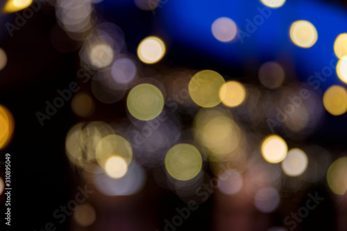 Abstract yellow holiday blurs for background image © Yakov
