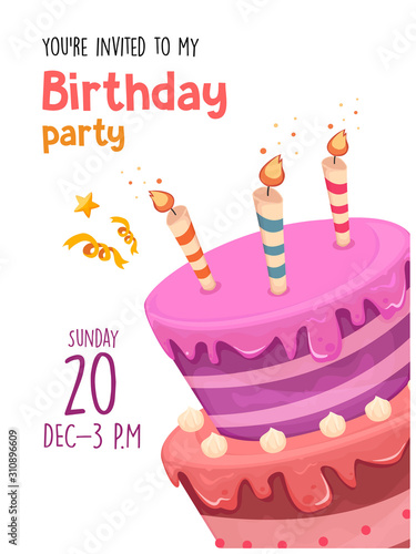 birthday invitation card