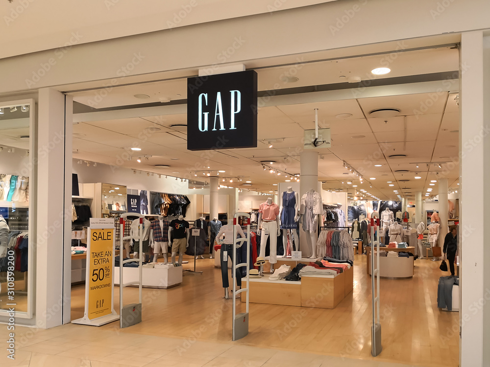 Richmond Hill, Ontario, Canada - May 4, 2019: Gap store front in ...