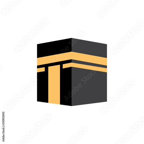 Kaaba icon. Design template vector