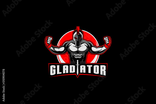 GLADIATOR OR SPARTAN WARIOR VECTOR