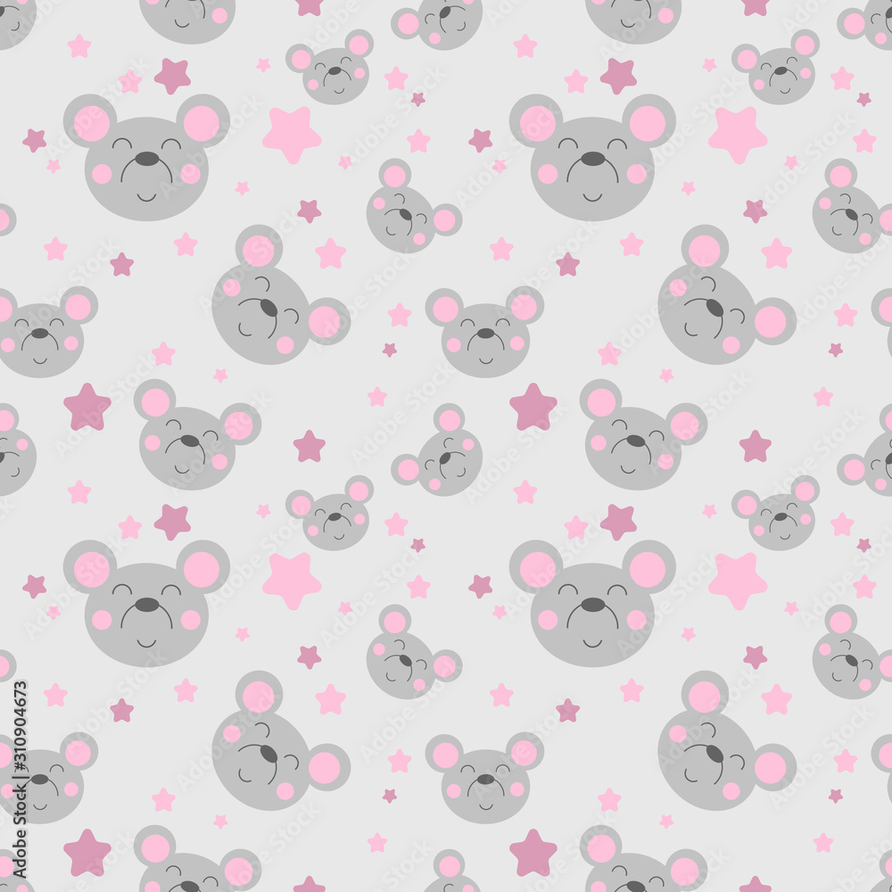 seamless vector pattern with mice seamless vector pattern with mice