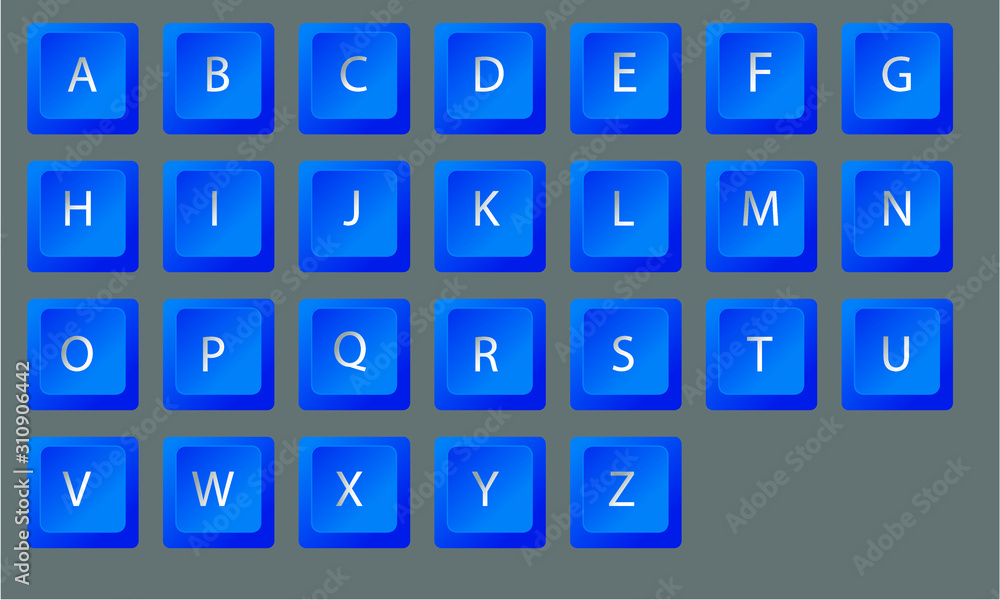 blue silber keyboard letter character keyboard button, blau weiß Zeichen Schrift Button Tastatur