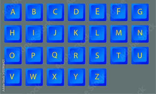 blue gold keyboard letter character keyboard button, blau golden Zeichen Schrift Button Tastatur
