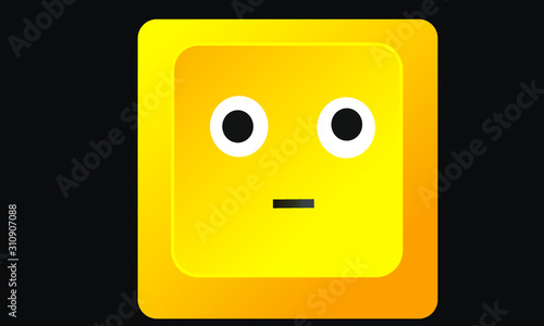 yellow sad disappointed smiley keyboard letter keyboard button, gelber traurig enttäuschter Simley Tastatur Button